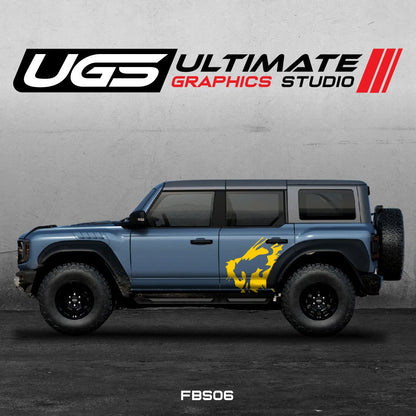 Ford Bronco Logo Side 1 Color Graphics - Speedlogix