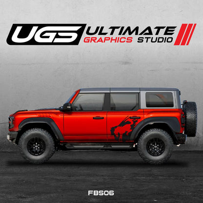 Ford Bronco Logo Side 1 Color Graphics - Speedlogix