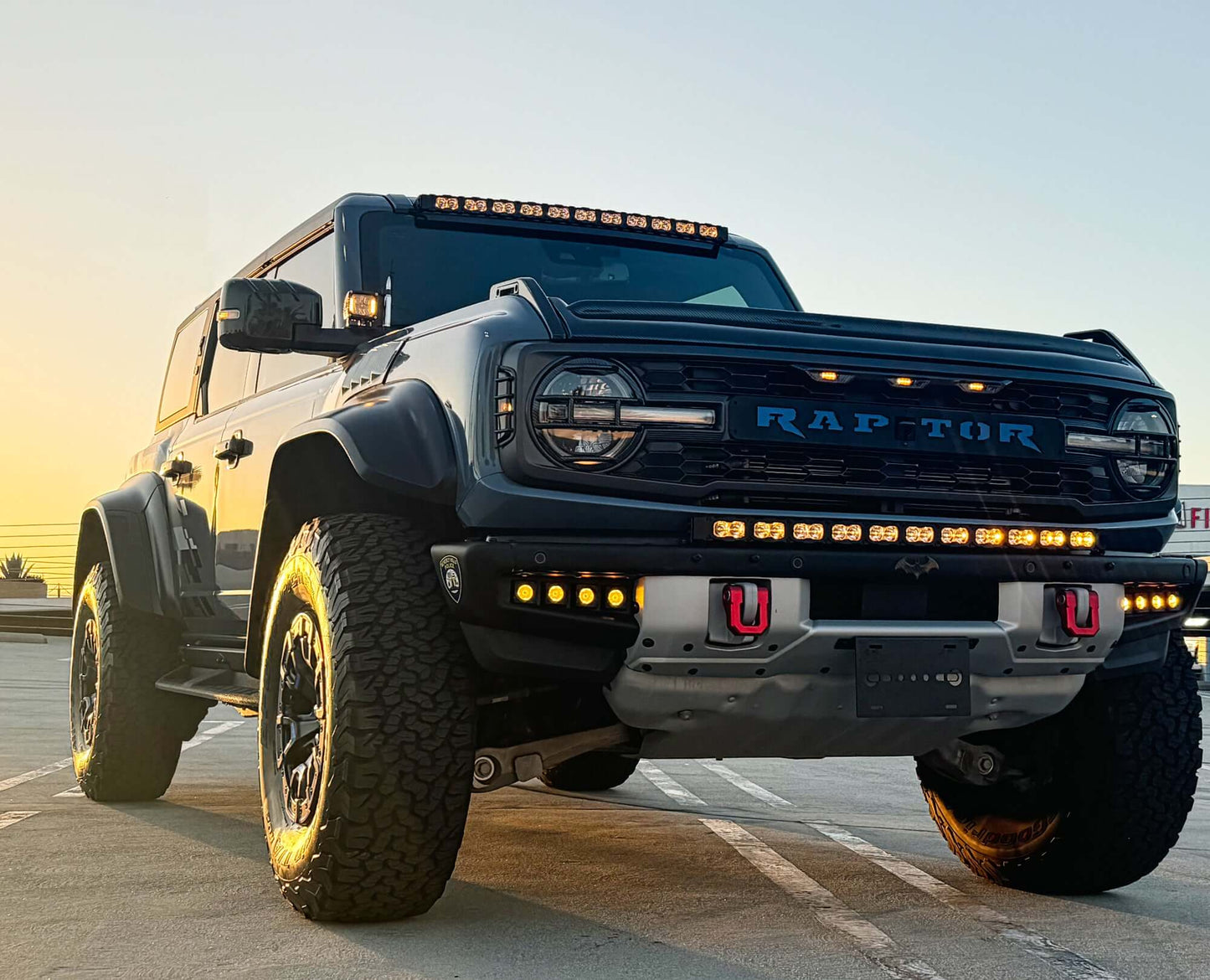2021+ Ford Bronco Modular Bumper Curved 40in Light Bar - PRO