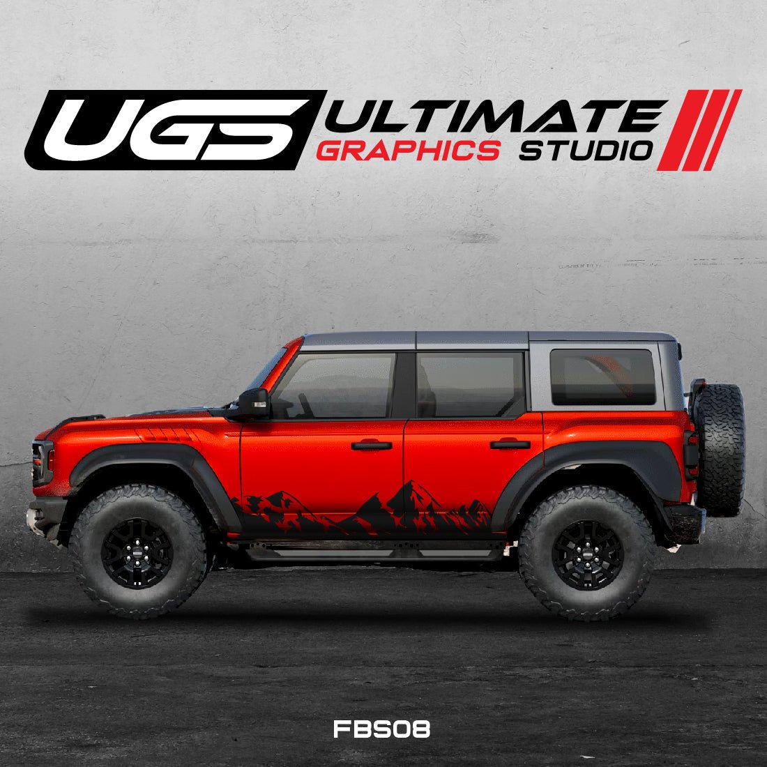 Ford Bronco Mountain Side Graphics - Speedlogix