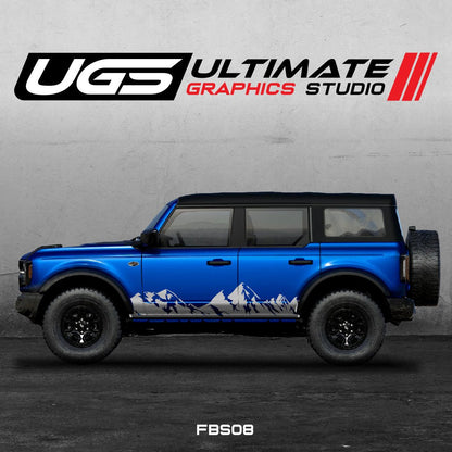 Ford Bronco Mountain Side Graphics - Speedlogix