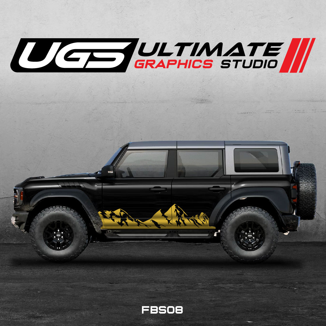 Ford Bronco Mountain Side Graphics - Speedlogix