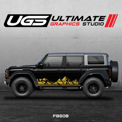 Ford Bronco Mountain Side Graphics - Speedlogix