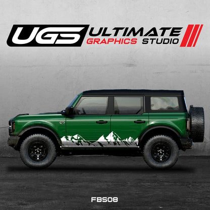 Ford Bronco Mountain Side Graphics - Speedlogix
