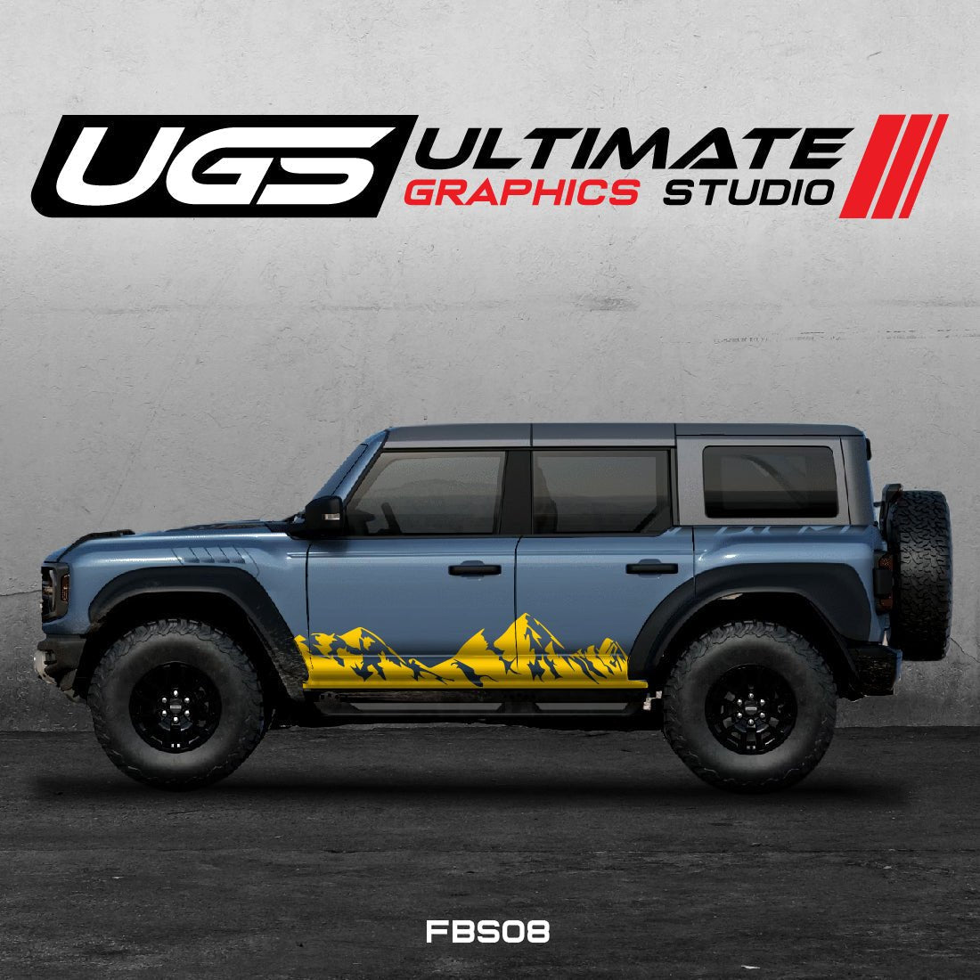 Ford Bronco Mountain Side Graphics - Speedlogix