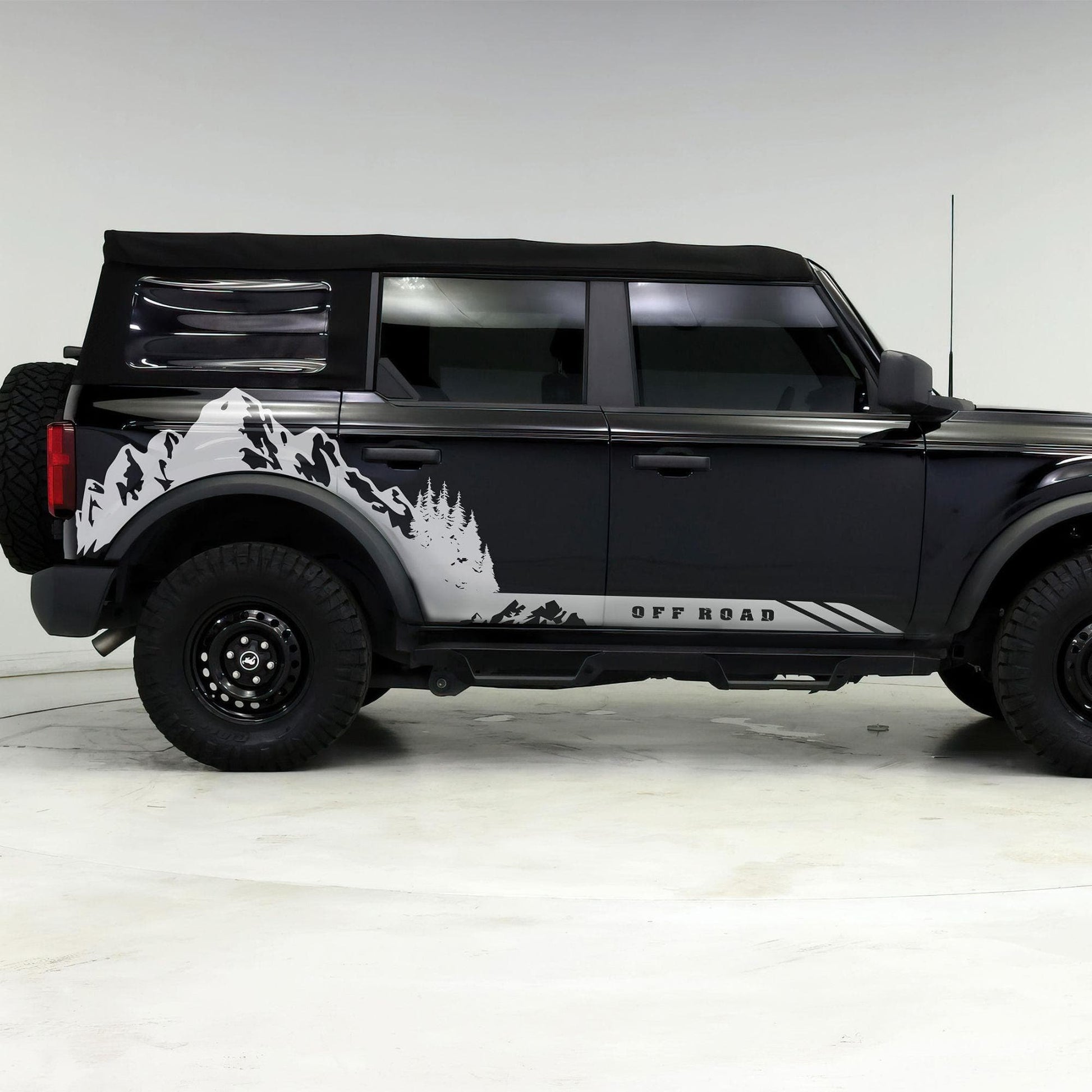 Ford Bronco Off Road Graphic Decal Sticker. Mountain Forest Overland Design. 6998 - Speedlogix