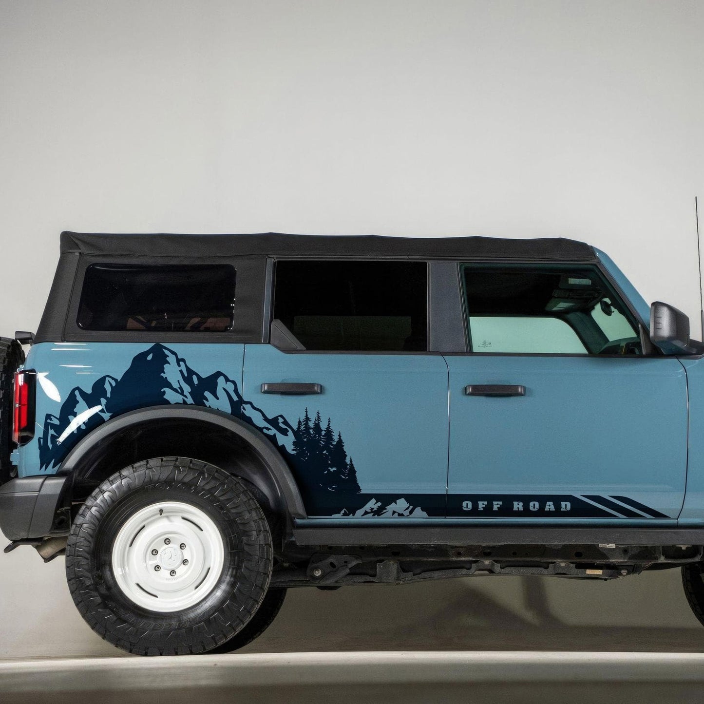 Ford Bronco Off Road Graphic Decal Sticker. Mountain Forest Overland Design. 6998 - Speedlogix