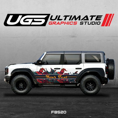 Ford Bronco Printed Graphics Custom Text - Speedlogix