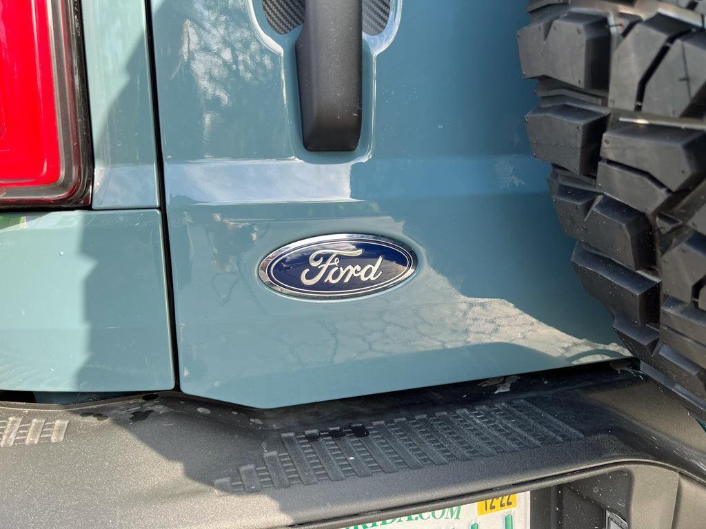 Ford Bronco Rear Oval Emblem Overlay (Tint or Solid) - 2021 - 2025 Bronco / Bronco Sport - Speedlogix