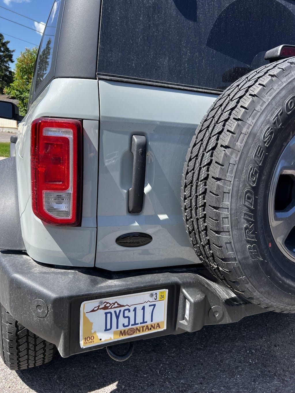 Ford Bronco Rear Oval Emblem Overlay (Tint or Solid) - 2021 - 2025 Bronco / Bronco Sport - Speedlogix