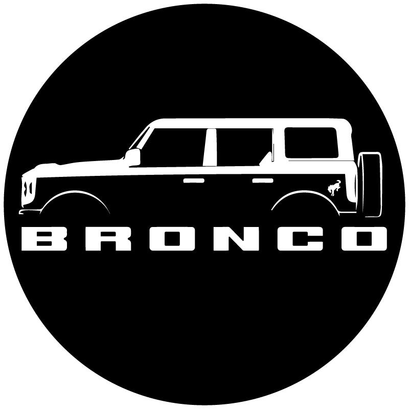Ford Bronco Silhouette Bronco Spare Tire Cover - Speedlogix