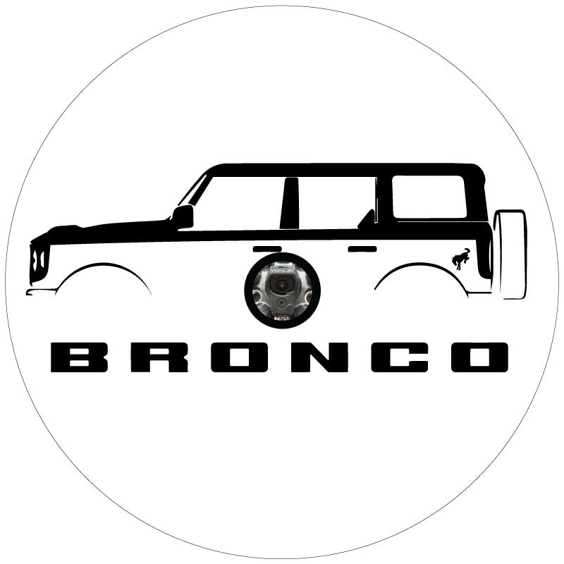Ford Bronco Silhouette Bronco Spare Tire Cover - Speedlogix