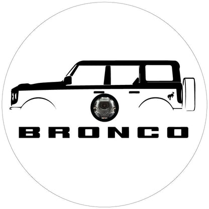 Ford Bronco Silhouette Bronco Spare Tire Cover - Speedlogix