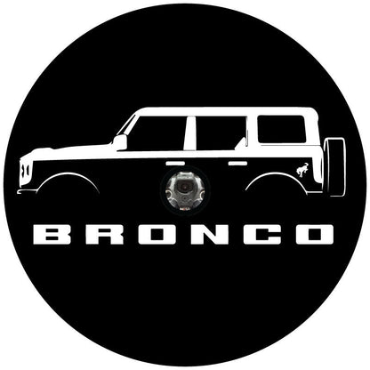 Ford Bronco Silhouette Bronco Spare Tire Cover - Speedlogix