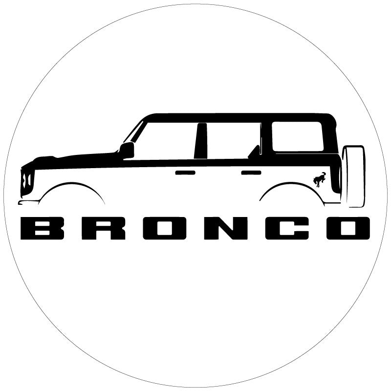 Ford Bronco Silhouette Bronco Spare Tire Cover - Speedlogix