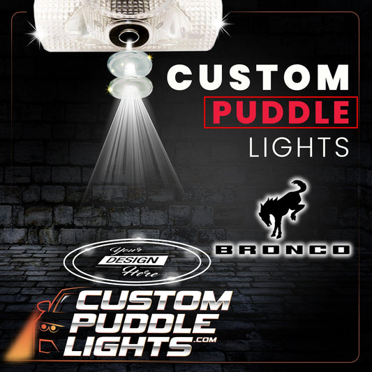 Custom LED Side Mirror Projector Puddle Approach Lights for Ford Bronco 2021-2026