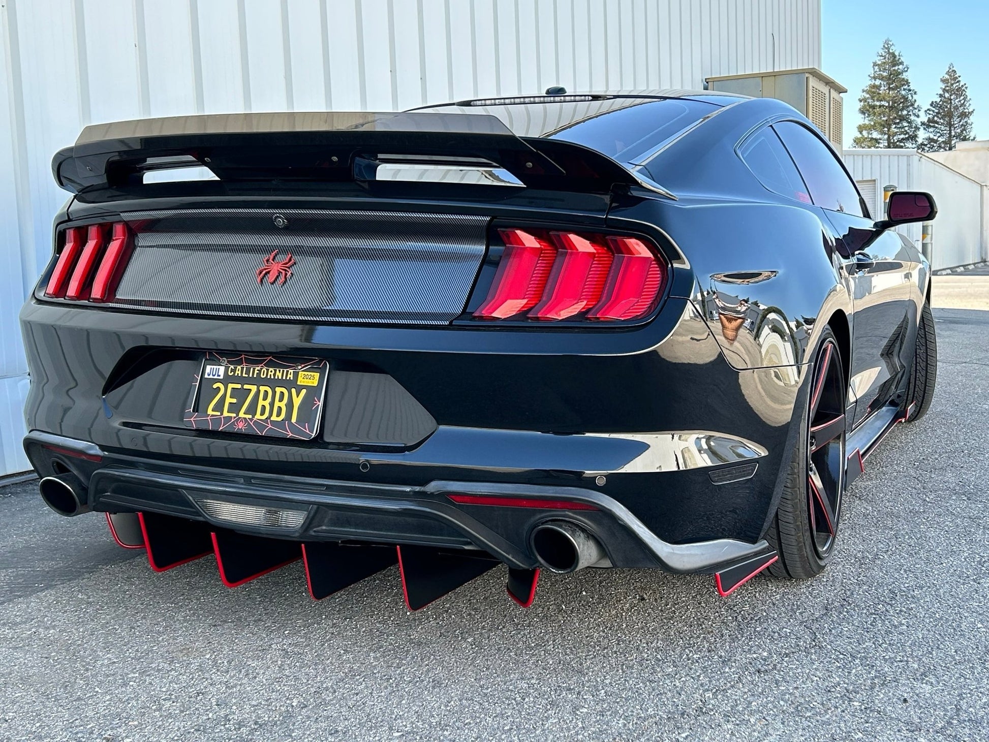 Ford Mustang (2018 - 2023) Ecoboost ATHENA Rear Diffuser & Spats - Speedlogix