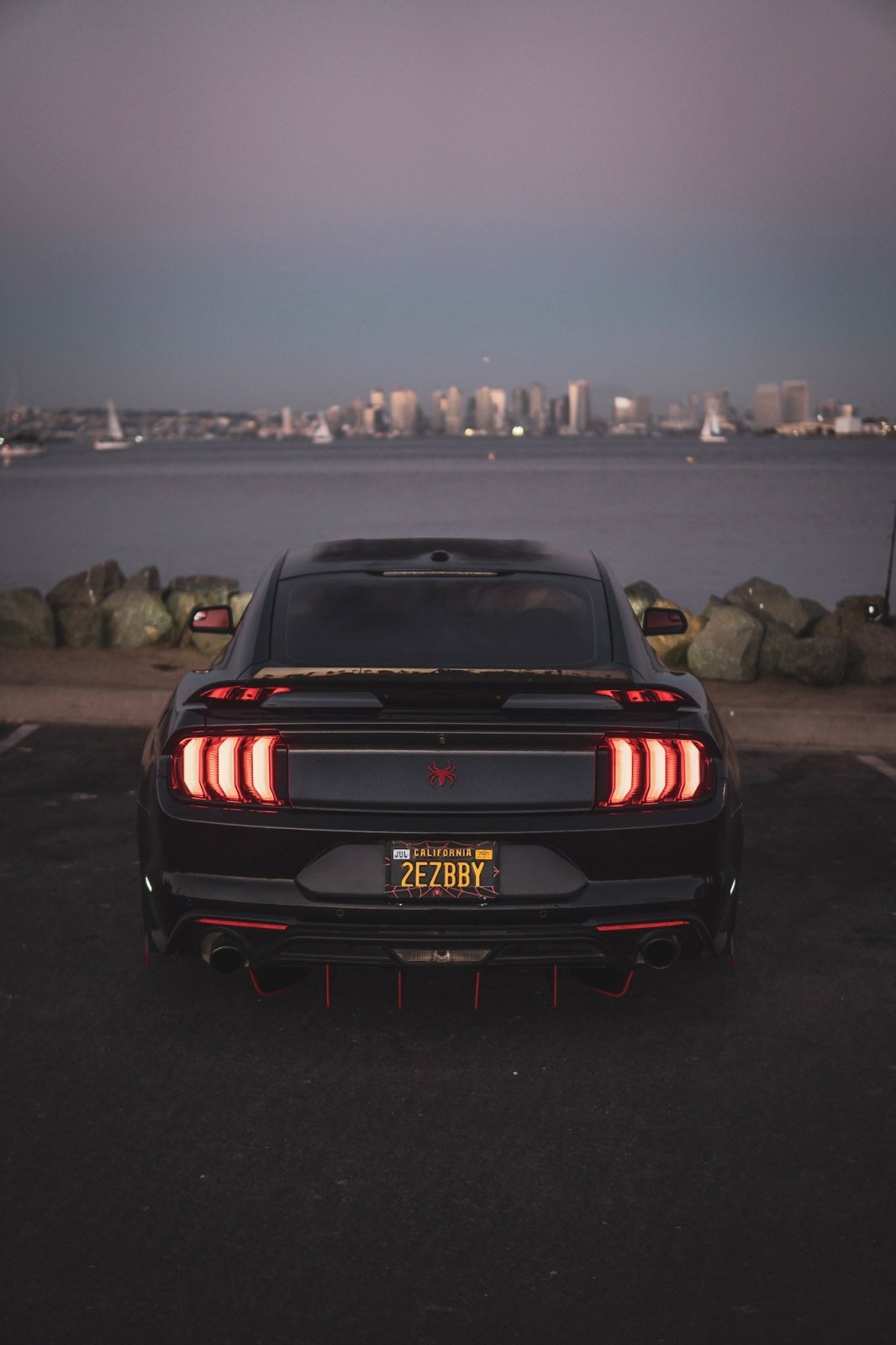 Ford Mustang (2018 - 2023) Ecoboost ATHENA Rear Diffuser & Spats - Speedlogix