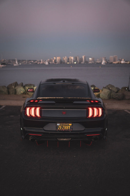 Ford Mustang (2018 - 2023) Ecoboost ATHENA Rear Diffuser & Spats - Speedlogix