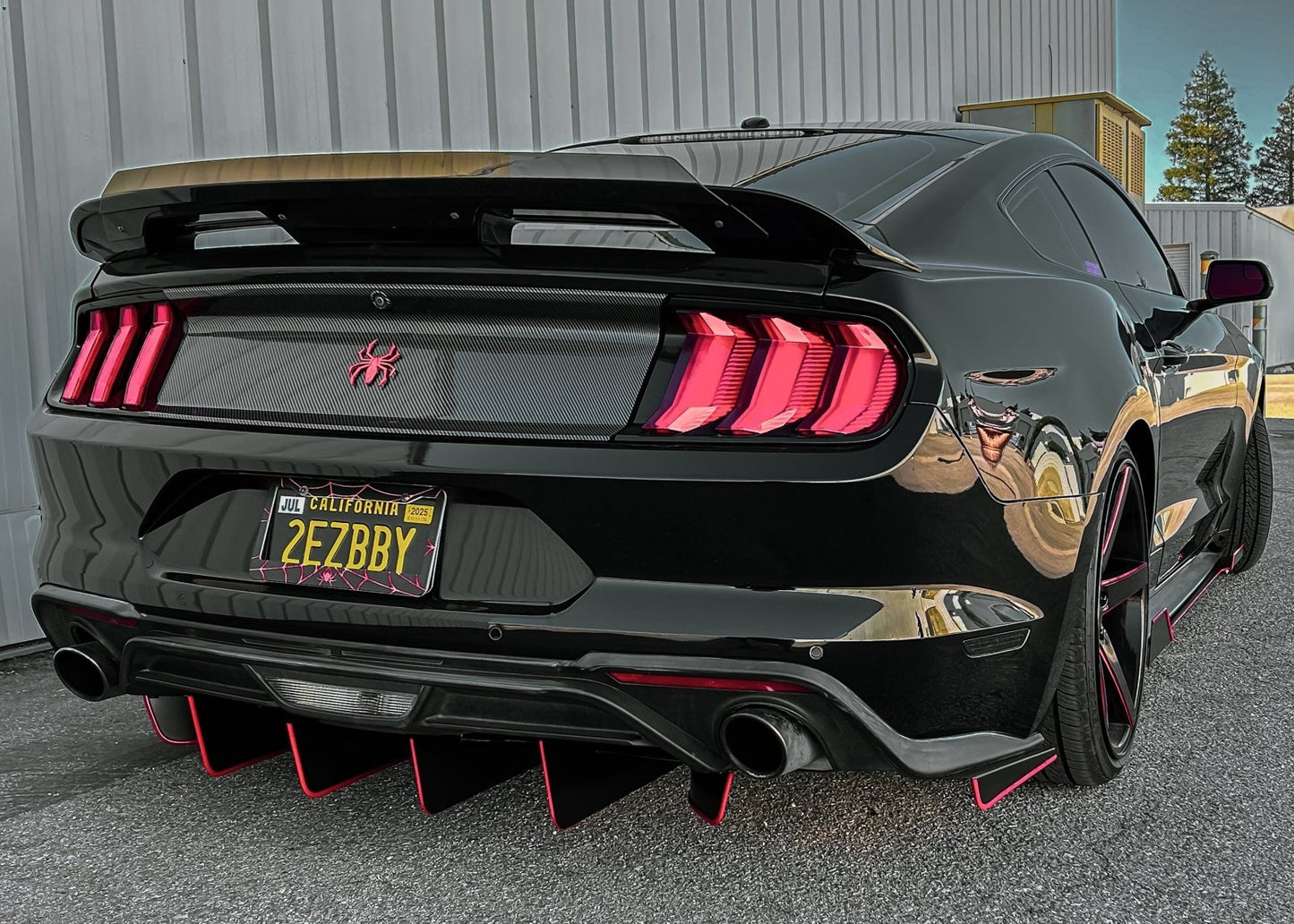 Ford Mustang (2018 - 2023) Ecoboost ATHENA Rear Diffuser & Spats - Speedlogix