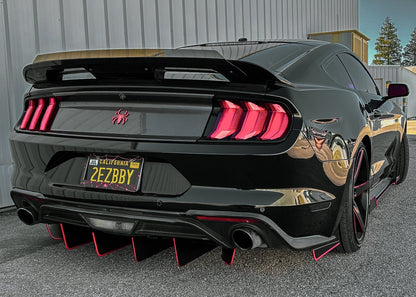 Ford Mustang (2018 - 2023) Ecoboost ATHENA Rear Diffuser & Spats - Speedlogix