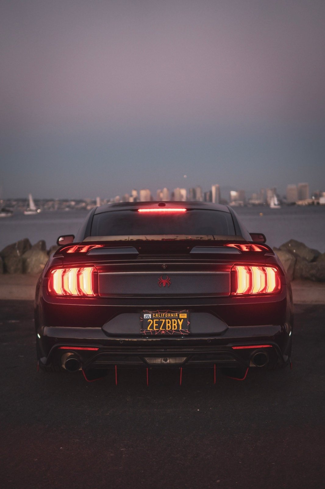 Ford Mustang (2018 - 2023) Ecoboost ATHENA Rear Diffuser & Spats - Speedlogix