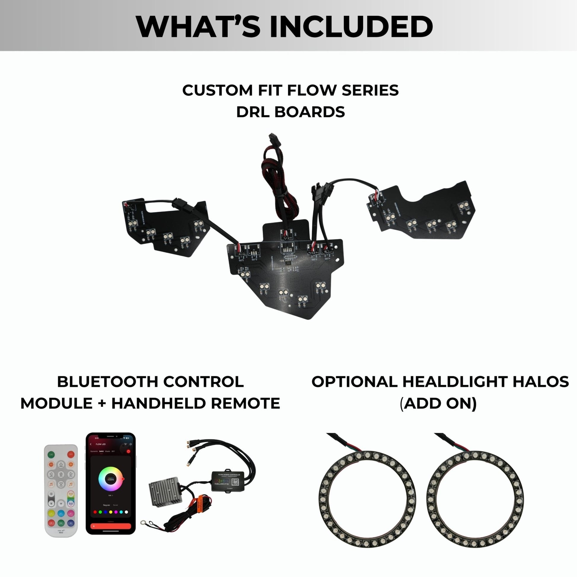 Ford Mustang Multicolor Flow Series DRL Boards (2018 - 2023) - Speedlogix