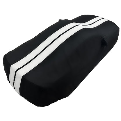 Ford Mustang Ultraguard Plus Car Cover - 300D Indoor/Outdoor Protection - Black with Gray Stripes - Speedlogix