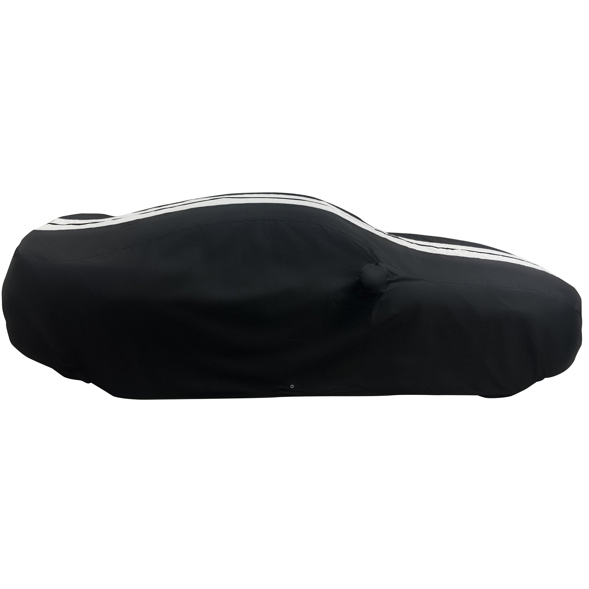 Ford Mustang Ultraguard Plus Car Cover - 300D Indoor/Outdoor Protection - Black with Gray Stripes - Speedlogix