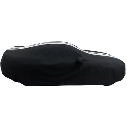 Ford Mustang Ultraguard Plus Car Cover - 300D Indoor/Outdoor Protection - Black with Gray Stripes - Speedlogix