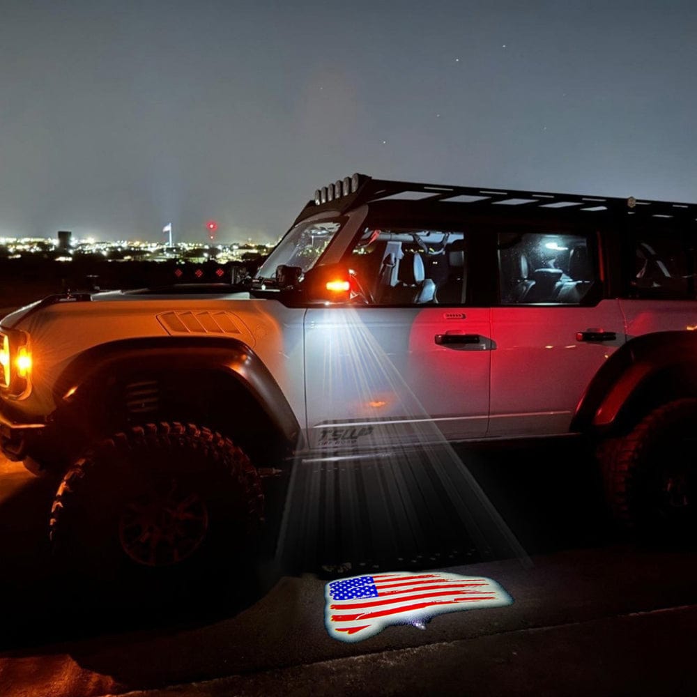 Premium LED Side Mirror Projector Puddle Approach Lights for Ford Bronco 2021-2026