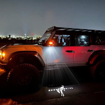 Premium LED Side Mirror Projector Puddle Approach Lights for Ford Bronco 2021-2026