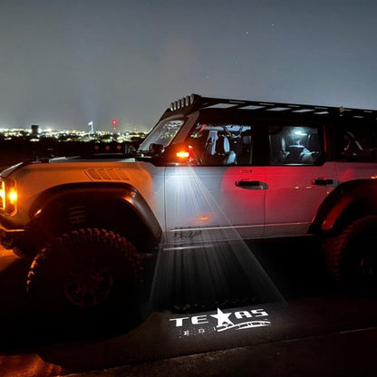 Premium LED Side Mirror Projector Puddle Approach Lights for Ford Bronco 2021-2026