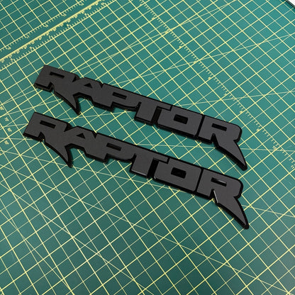 Ford Raptor Door Emblems (F150, Ranger, Bronco) - sold as a pair