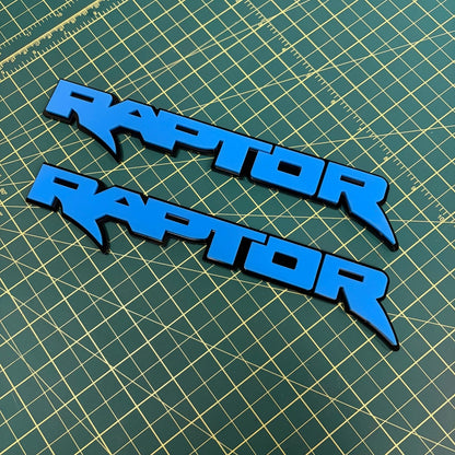 Ford Raptor Door Emblems (F150, Ranger, Bronco) - sold as a pair