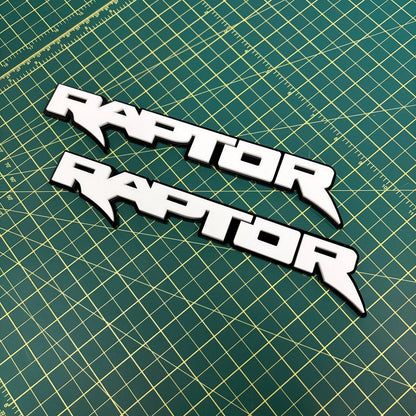 Ford Raptor Door Emblems (F150, Ranger, Bronco) - sold as a pair