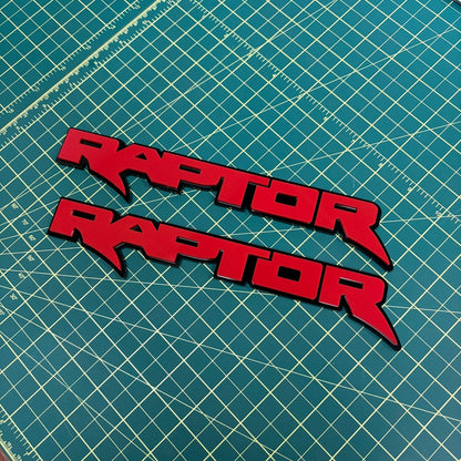 Ford Raptor Door Emblems (F150, Ranger, Bronco) - sold as a pair