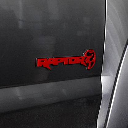 Ford Raptor Door Emblems (F150, Ranger, Bronco) - sold as a pair
