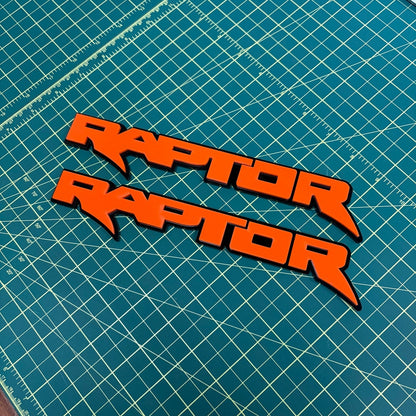 Ford Raptor Door Emblems (F150, Ranger, Bronco) - sold as a pair