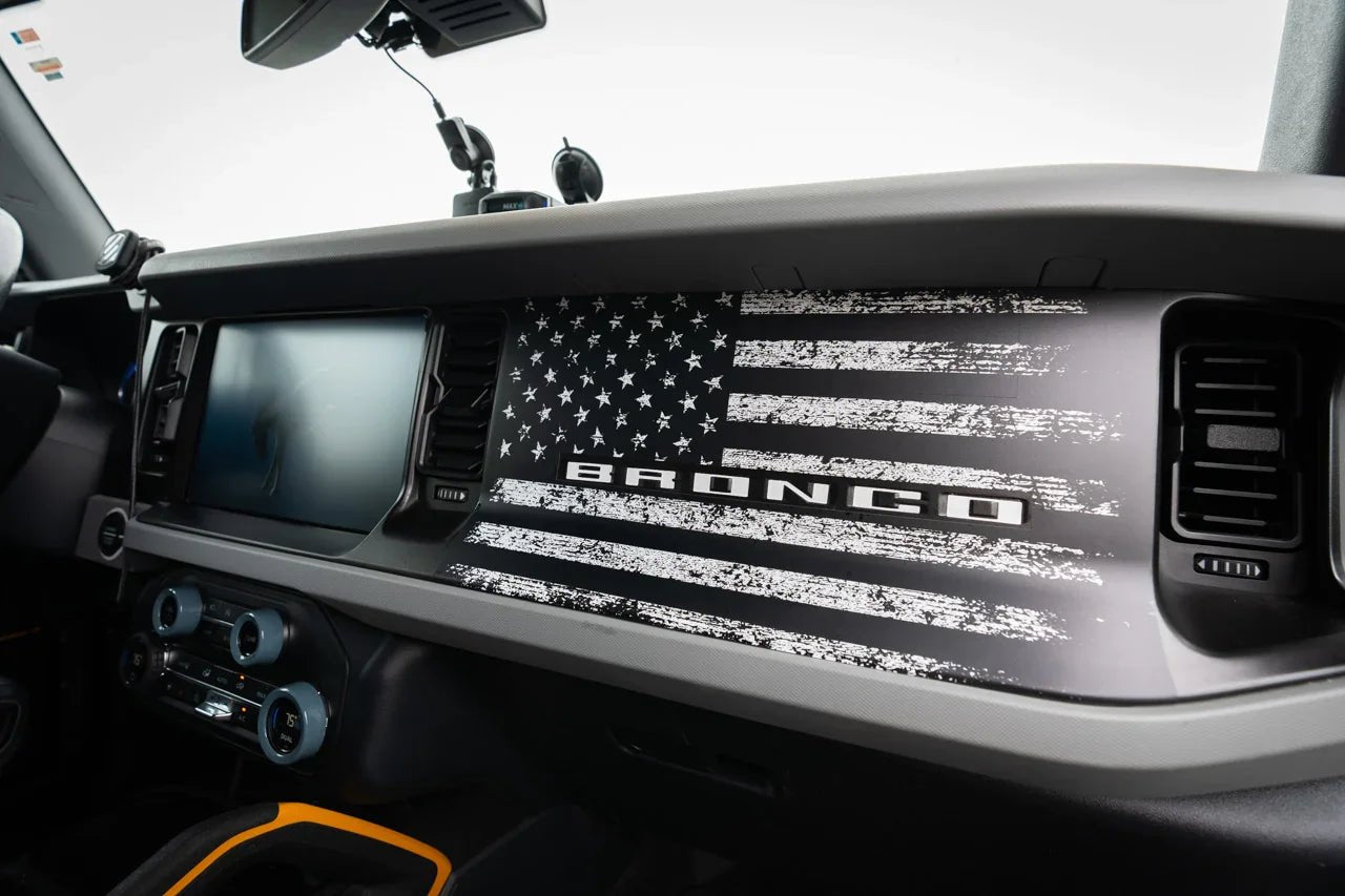 Freedom Series American Flag Dash Overlay - 2021+ Bronco - Speedlogix