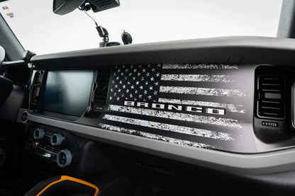 Freedom Series American Flag Dash Overlay - 2021+ Bronco - Speedlogix