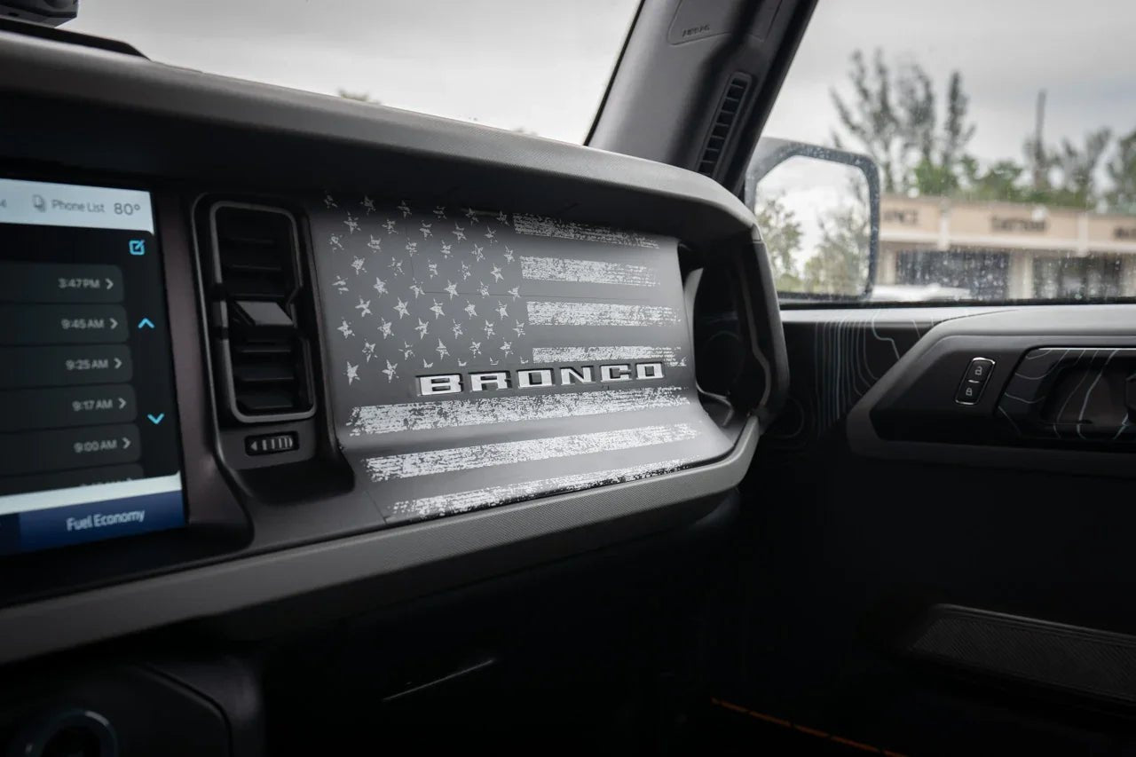 Freedom Series American Flag Dash Overlay - 2021+ Bronco - Speedlogix