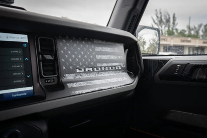 Freedom Series American Flag Dash Overlay - 2021+ Bronco - Speedlogix