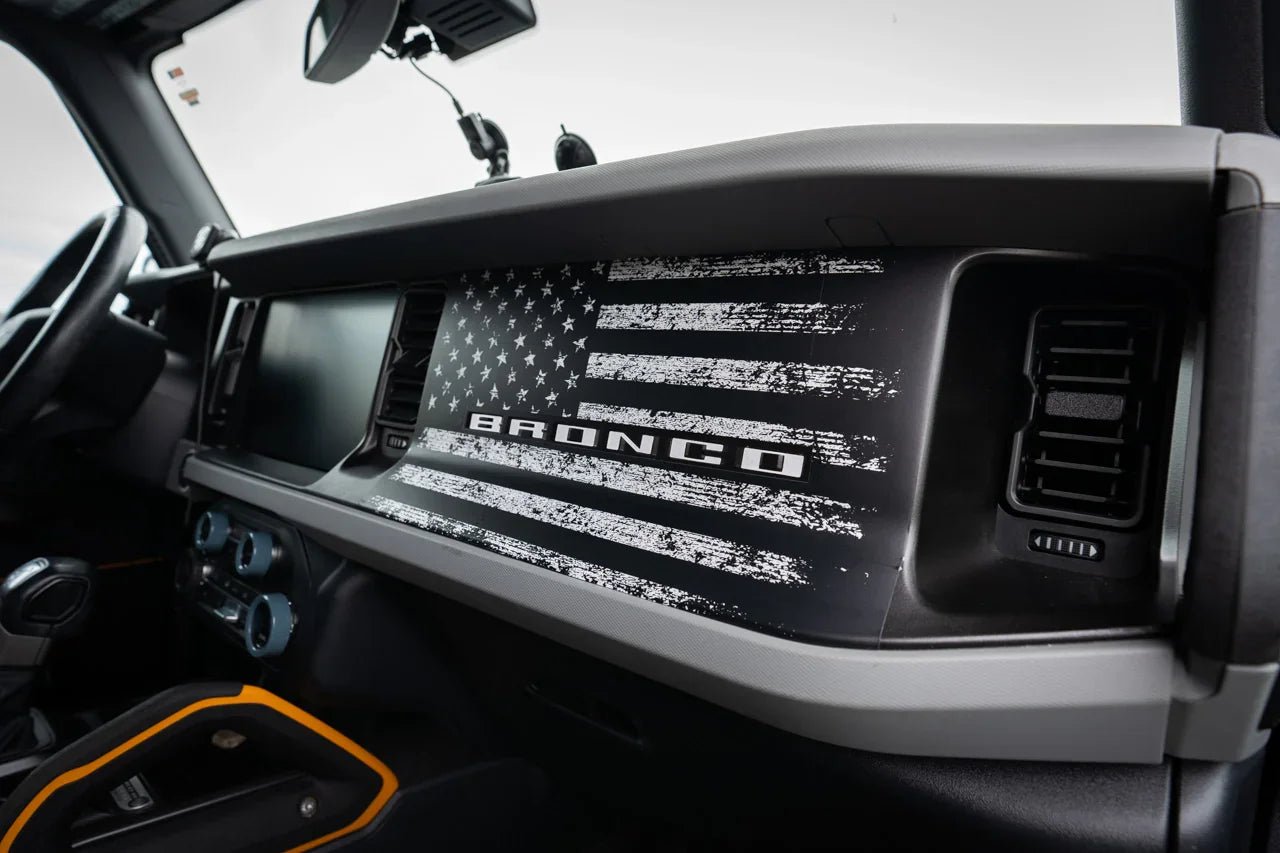 Freedom Series American Flag Dash Overlay - 2021+ Bronco - Speedlogix