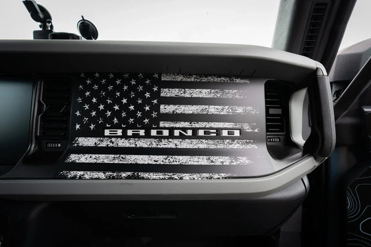 Freedom Series American Flag Dash Overlay - 2021+ Bronco - Speedlogix