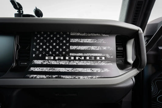 Freedom Series American Flag Dash Overlay - 2021+ Bronco - Speedlogix