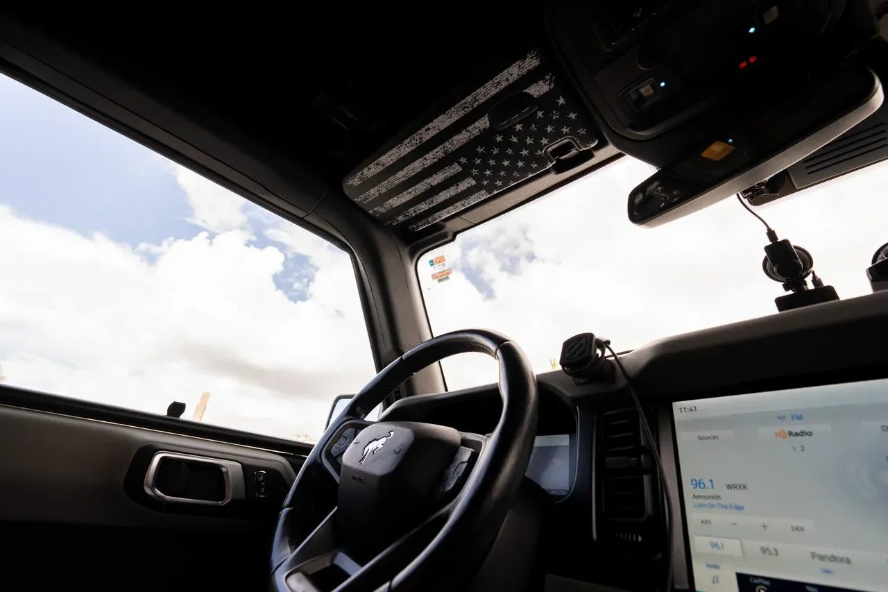 Freedom Series Sun Visor Overlays (Printed Series) - 2021+ Bronco - Speedlogix