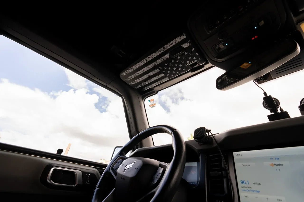 Freedom Series Sun Visor Overlays (Printed Series) - 2021+ Bronco - Speedlogix