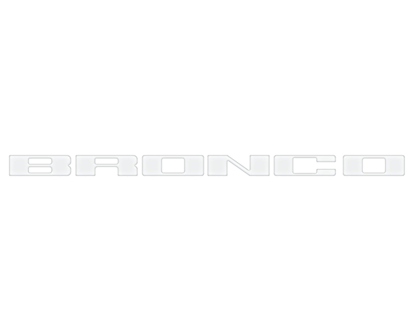Front Grille Letter Overlays Fits 2021 - 2026 Ford Bronco - Speedlogix
