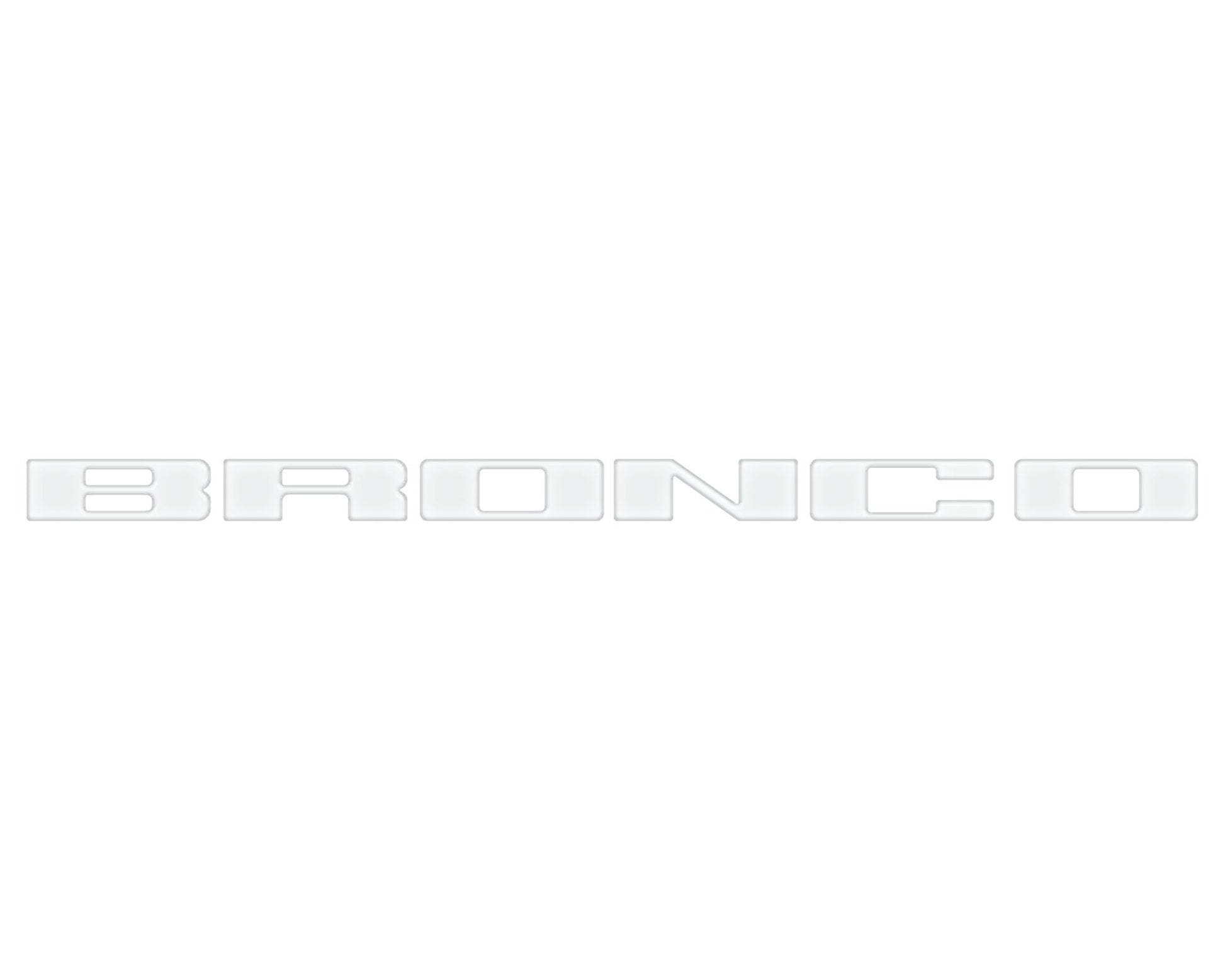 Front Grille Letter Overlays Fits 2021 - 2026 Ford Bronco - Speedlogix